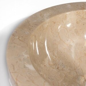 Bathroom Sink - Beige Marble Pebbles