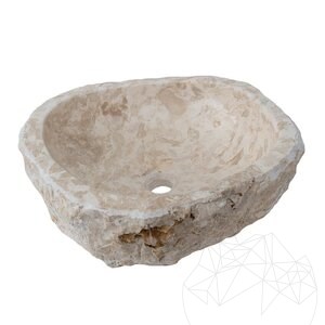 Bathroom sink - Cream Natura Limestone