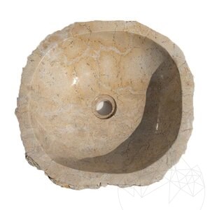 Bathroom sink - Cream Natura Limestone