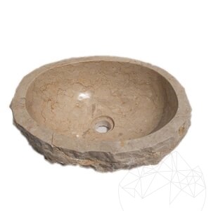 Bathroom sink - Cream Natura Limestone