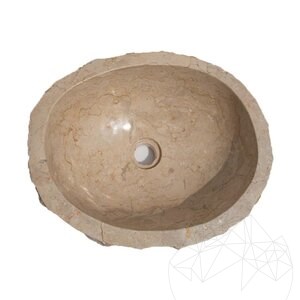 Bathroom sink - Cream Natura Limestone