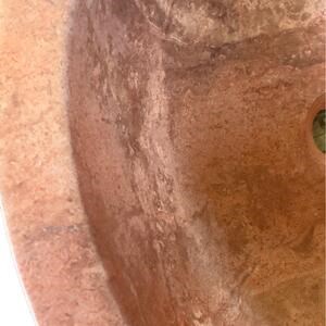 Bathroom Sink - Opium Red Travertine RS-5, 42 x 15 cm