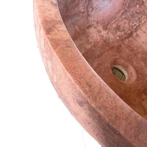 Bathroom Sink - Opium Red Travertine RS-5, 42 x 15 cm