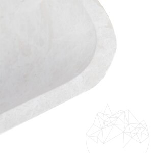 Bathroom Sink Matia Cappucino Marble BRTA, 50 x 40 x 13 cm