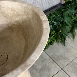 Bathroom sink - Tao Antros Classic Travertine 50 x 85 cm