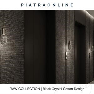 Black Crystal Cotton Design Slab Granite 2CM