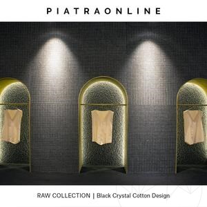 Black Crystal Cotton Design Slab Granite 2CM