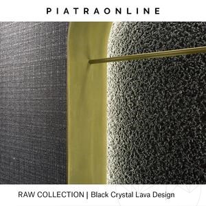 Black Crystal Lava Design Slab Granite 2CM