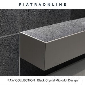 Black Crystal Microdot Design Slab Granite 2CM