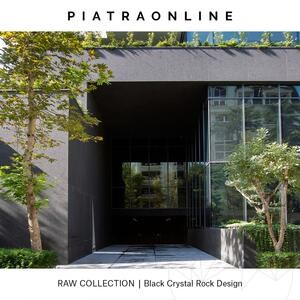 Black Crystal Rock Design Slab Granite 2CM