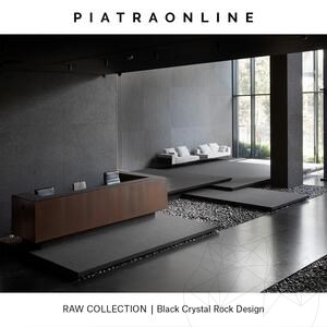 Black Crystal Rock Design Slab Granite 3CM