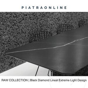 Black Diamond Lineal Extreme Light Design Slab Granite 3CM
