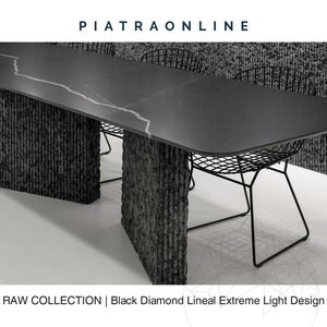 Black Diamond Lineal Extreme Light Design Slab Granite 3CM