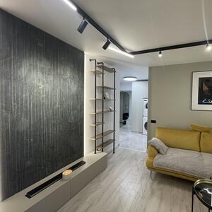 Black Forest Lineal Design Slab Granite 3CM