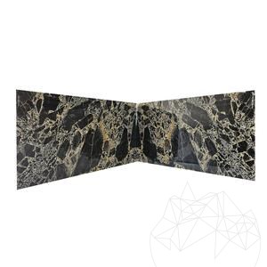 Polished Black Leopard Marble Slab, 2 cm