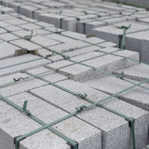 Bianco Sardo Sawn Cut Granite Bollard 20 x 25 x 50 cm