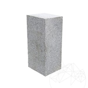 Bianco Sardo Sawn Cut Granite Bollard 20 x 25 x 50 cm
