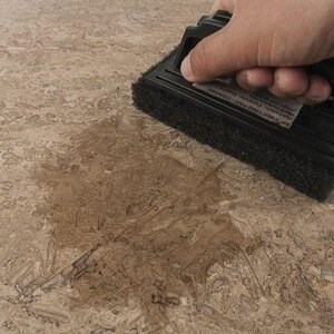LTP Profesional  Black Emulsifying Pad with handle - Heavy duty pad (removes dirt, adhesive, grouting)