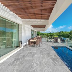 Sinterized Stone L'ALTRA PIETRA Cervino Grey, 40 X 120 X 2 cm, R11 - Non-Slip for outdoor use