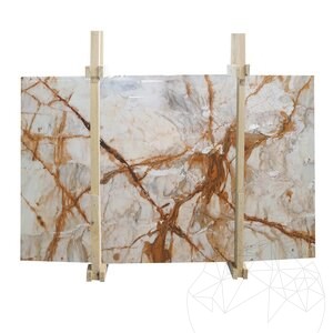 Calacatta Gold Polished Marble Slab, 2 cm