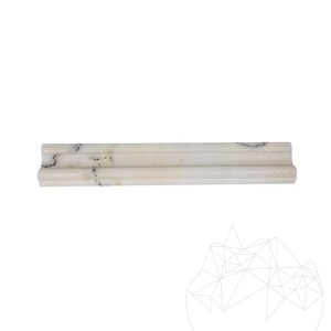 Calacatta Lilac Marble M17 Moulding, 4.8 x 30.5 cm