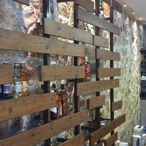 Limestone Polygonal Rock Face - Rustic Yellow | Vertical Placari, Outdoor-Indoor (20mp/pallet)