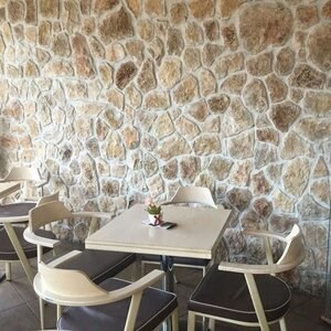 Limestone Polygonal Rock Face - Rustic Yellow | Vertical Placari, Outdoor-Indoor (20mp/pallet)