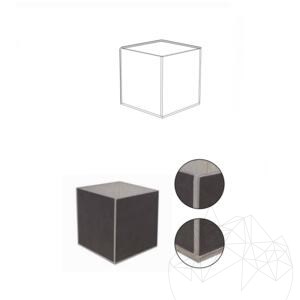 Planter Fioriera - Sintered Stone, 40X40X2XH40