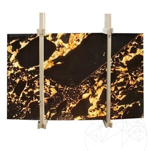 Caramel White Polished Marble Slab, 2 cm