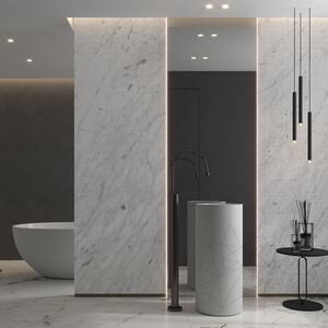 Carrara White Canvas Design Slab Marble 2CM