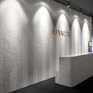 Carrara White Tile(Chevron Design) Slab Marble 2CM