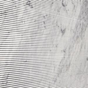 Carrara White Zigzag Design Slab Marble 2CM