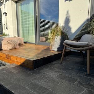 Ceppo Grey Tumbled Marble, 30.5 x 15.2 x 3 cm