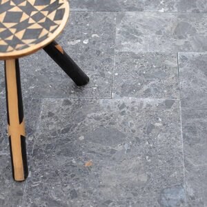 Ceppo Grey Tumbled Marble French Pattern Set, 1.2 cm