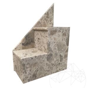 Ceppo di Crema  Brushed Marble cut-to-size slab (Stairs/Window Sills/Countertops) 2 cm