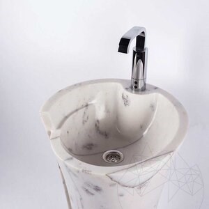 Bathroom sink - Tao Milos Calacatta Lilac Marble 42 x 85 cm