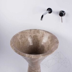 Bathroom sink - Tao Antros Light Emperador Marble 50 x 85 cm
