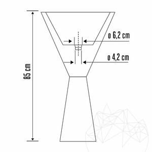 Bathroom sink - Tao Antros Light Emperador Marble 50 x 85 cm