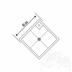 Bathroom sink - Tao Leros Tundra Grey Marble 45 x 82 cm