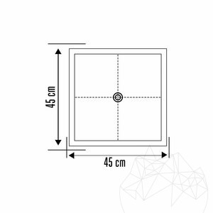 Bathroom sink - Tao Tilos Classic Travertine 45 x 82 cm