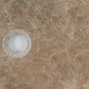 Bathroom Sink - Light Emperador Marble RS-5, 42 x 15 cm