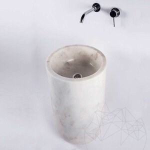 Bathroom sink - Tao Palos Arabescato Oro Marble 40 x 85 cm