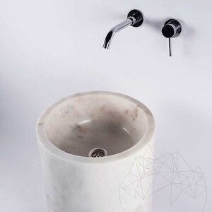 Bathroom sink - Tao Palos Arabescato Oro Marble 40 x 85 cm