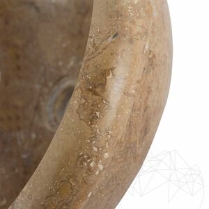Bathroom Sink - Latte Travertine RS-19, 42 x 16 cm