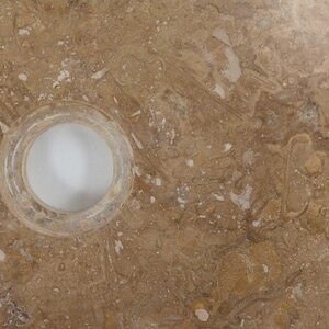Bathroom Sink - Latte Travertine RS-19, 42 x 16 cm