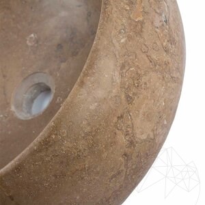 Bathroom Sink - Latte Travertine RS-21, 41 x 34 x 15 cm