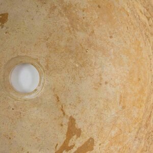 Bathroom Sink - Yellow Travertine RS-19, 41.5 x 15 cm