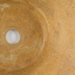 Bathroom Sink - Yellow Travertine RS-8, 41.5 x 15 cm