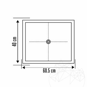 Chiuveta baie travertin classic 40 x 60 x 85 cm
