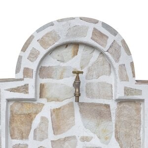 Cismea Large Garden, Traditional, Freestanding - Polygonal stone veneered, Rhodos Slate, 105 x 70 cm, 85 kg